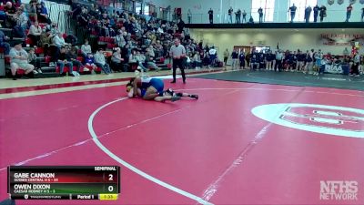 175 lbs Semifinals (8 Team) - Gabe Cannon, Sussex Central H S vs Owen Dixon, Caesar Rodney H S