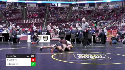 189 lbs Round Of 16 - Nariq Burks, Williamsport vs James Deluise, Bethlehem Cath