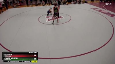 92 lbs Round 4 - Eli Lunn, Wisconsin vs Chase Nelson, Minnesota