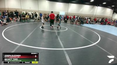 57-58 lbs Round 2 - Joseph Elizondo, NB Elite Wrestling Club vs Beckett Todd, Texas Elite Wrestling Club