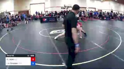 125 kg Rnd Of 32 - Dmarian Lopez, Montrose Elite Wrestling vs Hayden Simpson, Cowboy RTC