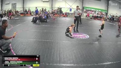 53 lbs Round 1 (4 Team) - Kolton Smith, Backyard Brawlers vs Abel Wesolowski, Glasgow Wrestling