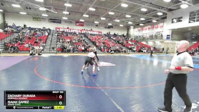 125 lbs 1st Place Match - Zachary Ourada, Nebraska-Kearney vs Isaiah Gamez, Adams State