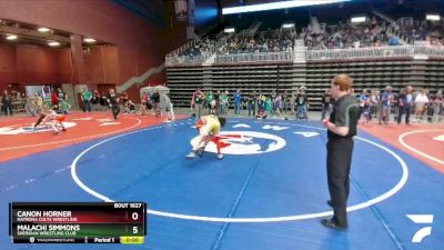 97 lbs Cons. Semi - Nehemiah Young, Natrona Colts Wrestling vs Cooper Sessions, Wyoming Underground Wrestling