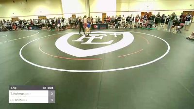 57 kg Cons 8 #1 - Troy Hohman, Wolfpack Wrestling Club vs Joey Cruz, Oklahoma Regional Training Center