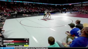 D2-175 lbs Champ. Round 1 - Espyn Sweers, Mauston/Necedah vs Addison Uddin, Osceola