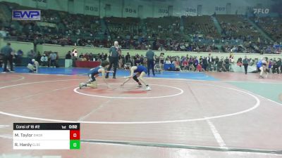 87 lbs Consi Of 16 #2 - Micco Taylor, Southmoore SaberCats Wrestling vs Rhett Hardy, El Reno