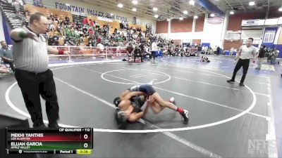 113 lbs 5th Place Match - Mekhi Yanthis, Los Alamitos vs Elijah Garcia, Apple Valley