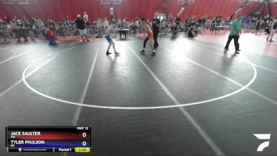 114 lbs Quarterfinal - Jace Saulter, MN vs Tyler Paulson, WI