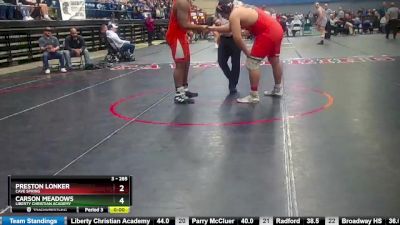 3 - 285 lbs Cons. Round 2 - Xavier Wilson, Heritage HS (Lynchburg) vs Diego Marin, Tabb