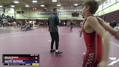 16U-1 lbs Round 1 - Nolan Schaul, USA Mat Club vs Hunter Wilkinson, Combat C.W. School Of Wrestlin