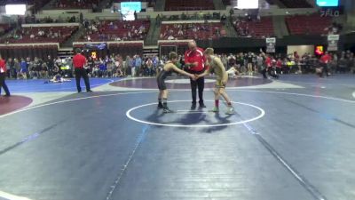 100 lbs 1st Place Match - Elliott Wahl, Cut Bank vs Quinn Salois, North Montana Wrestling Club