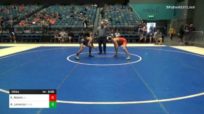 125 lbs Quarterfinal - Korbin Meink, Campbell vs Antonio Lorenzo, UN-California Poly