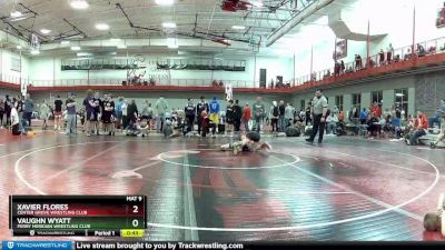 90 lbs Champ. Round 3 - Xavier Flores, Center Grove Wrestling Club vs Vaughn Wyatt, Perry Meridian Wrestling Club