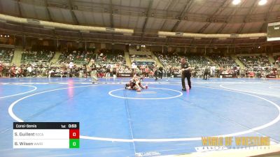 85 lbs Consolation - Santiago Guillent, Socal Grappling Club vs Blaise Wilson, Warrior Ridge