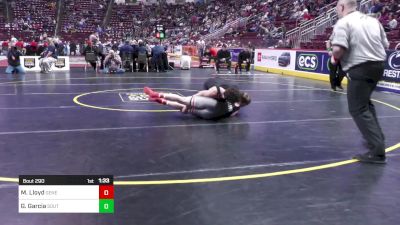 189 lbs Quarterfinal - Magnus Lloyd, General McLane vs Garrett Garcia, Southern Columbia