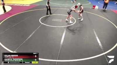 110 lbs Cons. Semi - Dylan Groess, Albert Lea vs Kamryn Thompson, Fosston-Bagley Brawlers