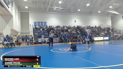 165 lbs Champ. Round 1 - Parker Bradley, Lewisburg vs Logan Sheppard, St. Patrick`s High School