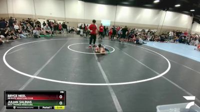 49 lbs Round 1 - Bryce Neel, NB Elite Wrestling Club vs Julian Salinas, Best Trained Wrestling