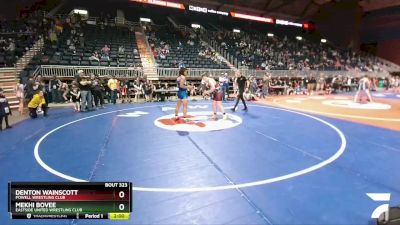 220 lbs Round 2 - Mekhi Bovee, Eastside United Wrestling Club vs Denton Wainscott, Powell Wrestling Club