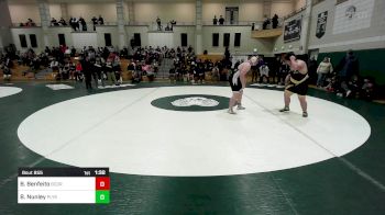 285 lbs 3rd Place - Brady Benfeito, Bristol County/Dighton Rehoboth vs Brendan Nunley, Plymouth South