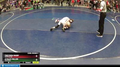 70 lbs Cons. Round 3 - Hyrum Miller, Shootbox vs Treyden Rigby, Wasatch WC