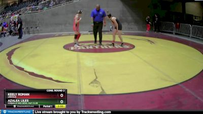 122 lbs Cons. Round 2 - Keely Roman, Lincoln vs Azalea Liles, Coquille Red Devil Mat Club