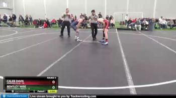 152 lbs Round 3 (8 Team) - Caleb Davis, Nebraska Blue vs Bentley Wise, South Dakota Frenzy