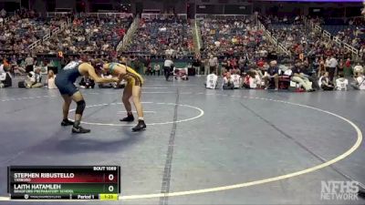 1A 144 lbs Semifinal - Stephen Ribustello, Tarboro vs Laith Hatamleh, Bradford Preparatory School