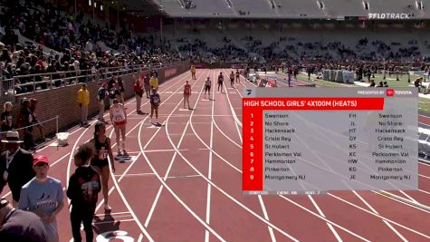 High School Girls' 4x100m Relay, Prelims 20