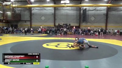 157 lbs Cons. Round 6 - Anthony Evanitsky, Wyoming Seminary (PA) vs Jeremy Ginter, Whitmer