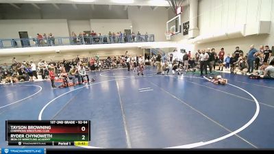 52-54 lbs Round 1 - Tayson Browning, Champions Wrestling Club vs Ryder Chynoweth, Iron Co Wrestling Academy