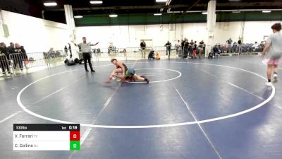 100 lbs Consi Of 8 #2 - Vinny Ferrari, TX vs Cade Collins, NJ