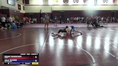 Junior-8 lbs Round 2 - Grant Boddicker, LMWC vs Hale Rhodes, Unattached