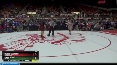 190 lbs Quarterfinal - Holly Colvert, Tonganoxie vs Kara Pope, Girard