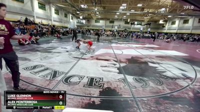 75 lbs Cons. Round 3 - Luke Glennon, Billings Wrestling Club vs Alex Monterrosa, Billings Wrestling Club