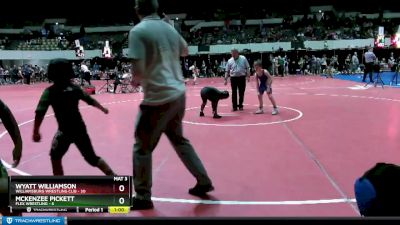 69-75 lbs Quarterfinal - McKenzee Pickett, Flex Wrestling vs Wyatt Williamson, Williamsburg Wrestling Clib