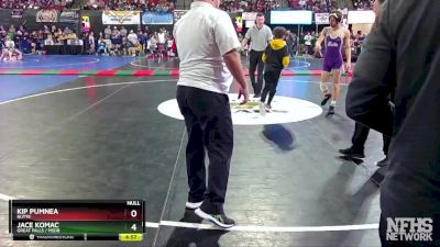 AA - 132 lbs Semifinal - Kip Pumnea, Butte vs Jace Komac, Great Falls / MSDB