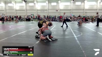 185 lbs Round 3 - Brody Marshall, Gobles WC vs Caleb McDonald, CKWA