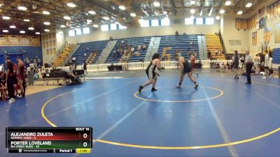 195 lbs Round 4 (8 Team) - Porter Loveland, Bu-Creek-Burg vs Alejandro Zuleta, Kowboy Jakes