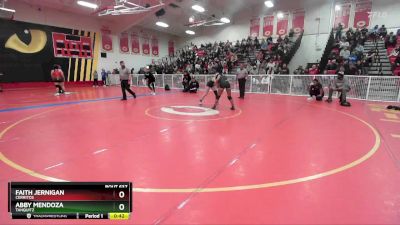 120 lbs Cons. Semi - Faith Jernigan, Cerritos vs Abby Mendoza, Tahquitz