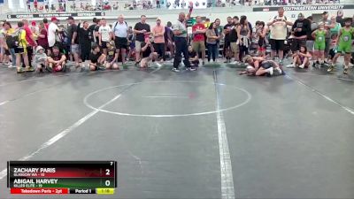 72 lbs Finals (8 Team) - Abigail Harvey, Killer Elite vs Zachary Paris, Glasgow WA