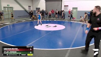 92 lbs Rr1 - Greyson Reuter, Interior Grappling Academy vs Kyler Johnson, Chugach Eagles Wrestling Club