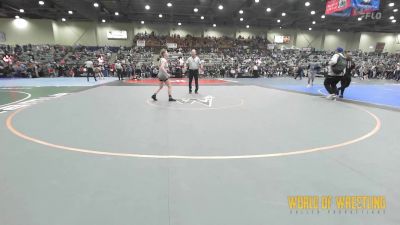 120 lbs Round Of 16 - Isabella Serrano, Red Star Wrestling Academy vs Caroline Hilton, MTC