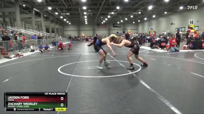 175 lbs 1st Place Match - Zachary Wessley, Kansas Young Guns vs Jayden Ford, Maize