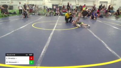 60-B Mats 1-5 8:00am lbs Round Of 32 - Canaan Streeter, MI vs Maverick Olszewski, NY