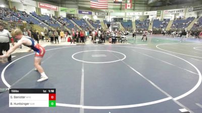 156 lbs Quarterfinal - Gabriel Banister, Wyoming Unattached vs Burke Huntsinger, Summit WC