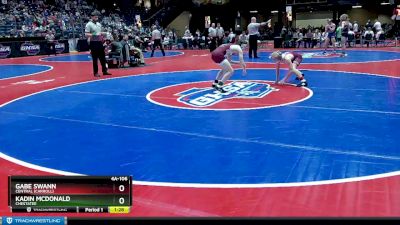 4A-106 lbs Semifinal - Gabe Swann, Central (Carroll) vs Kadin McDonald, Chestatee