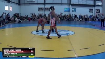 125 lbs Round 1 (4 Team) - Jacob De La Torres, NORTH CAROLINA WRESTLING FACTORY - RED vs Jayden Wright, BLACKHAWK WC