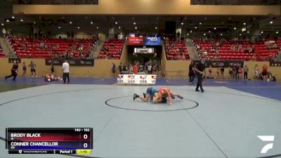 102 lbs Cons. Round 1 - Brody Black, IA vs Conner Chancellor, OK